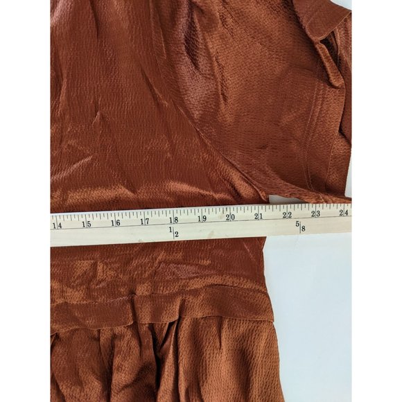 NWT Anthropologie Maeve Jimena Midi Dress Cocoa L - Picture 9 of 9